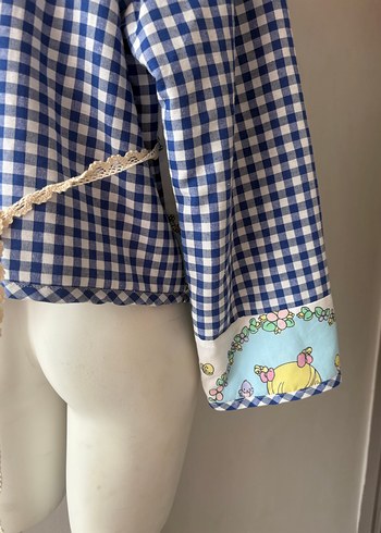 Asya patchwork ceket - Görsel 6