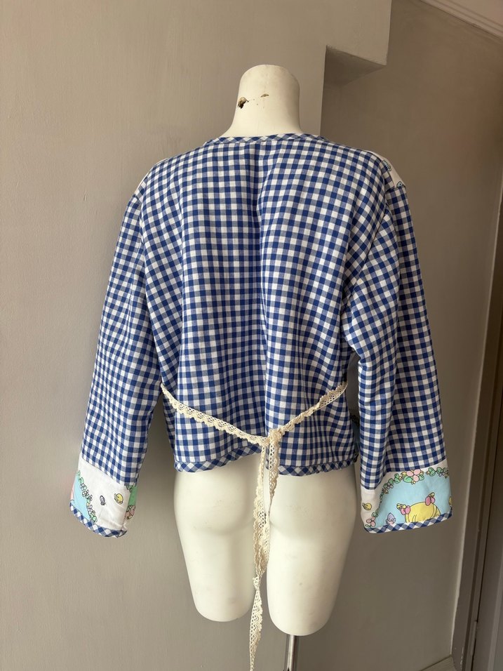 Asya patchwork ceket - Görsel 5