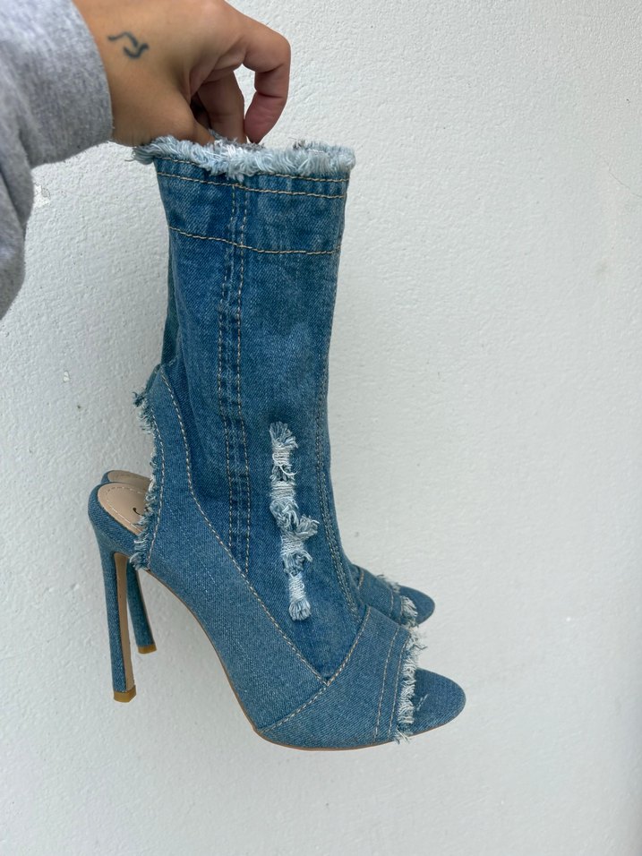 y2k jean topuklu - Görsel 3