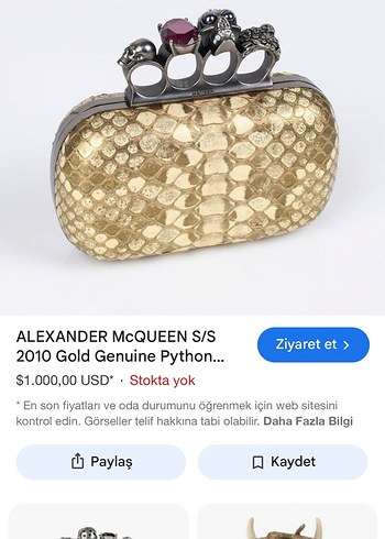 Alexandre McQueen piton canta - Görsel 3