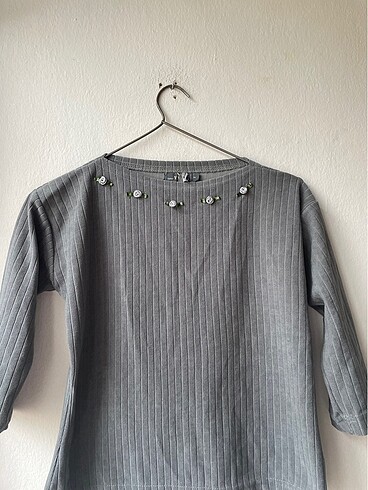 s Beden gri Renk Y2k parisian bluz