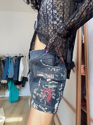 m Beden lacivert Renk Y2k only etek