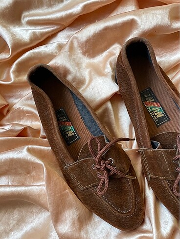37 Beden kahverengi Renk Vintage ayakkabi