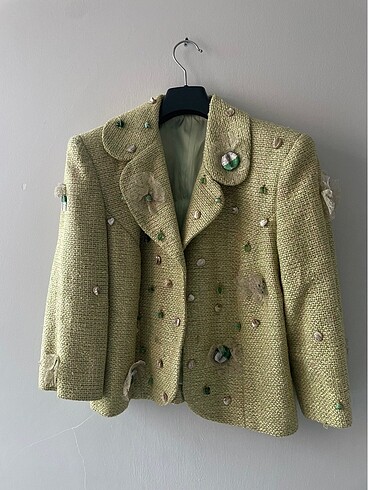 m Beden yeşil Renk Vintage blazer