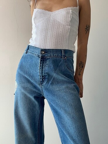 l Beden mavi Renk Red Apple jean