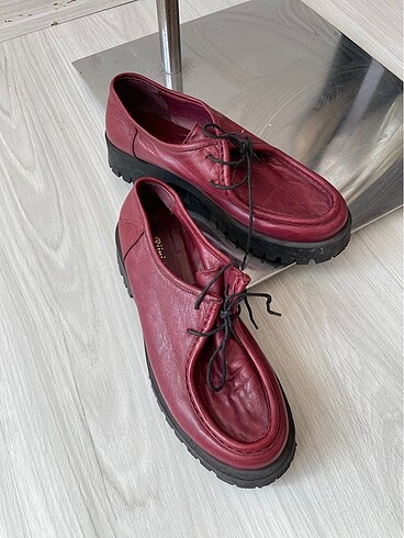 39 Beden bordo Renk Vintage oxford