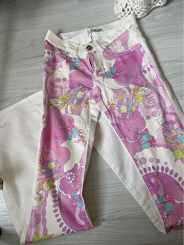 xs Beden pembe Renk y2k Italyan jean