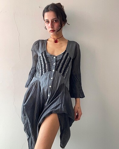 American Vintage Italyan ipek elbise