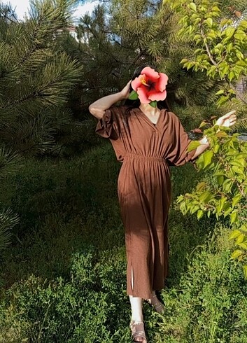 Koton Kahverengi günlük elbise 