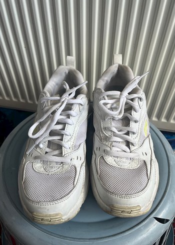 37 Beden Beyaz Bağcıklı Spor Kadın Sneakers orjinal