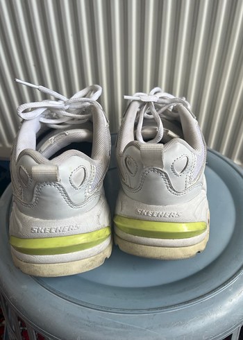 Skechers Beyaz Bağcıklı Spor Kadın Sneakers orjinal