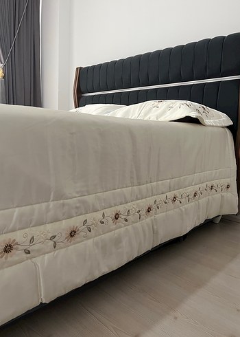 İşlemeli Sedef Çeyizlik Yatak Örtüsü - Görsel 5