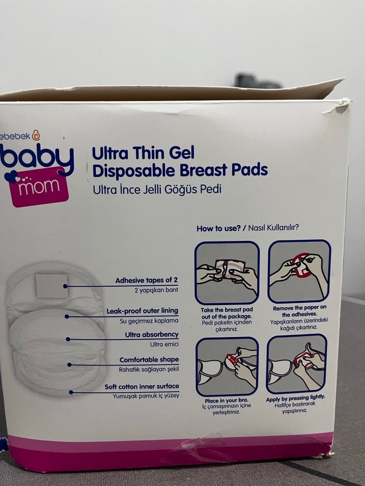 Baby Mom Ultra İnce Jelli Göğüs Pedi 50'li - Görsel 3