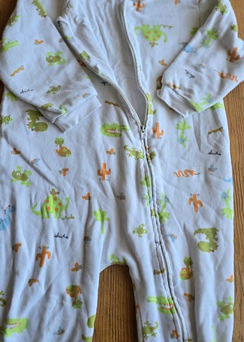 Renkli Baskılı Bebek Tulumu Fermuarlı - Görsel 4