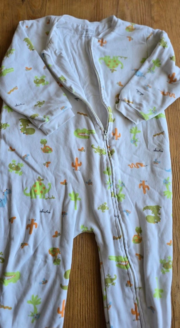 Renkli Baskılı Bebek Tulumu Fermuarlı - Görsel 4