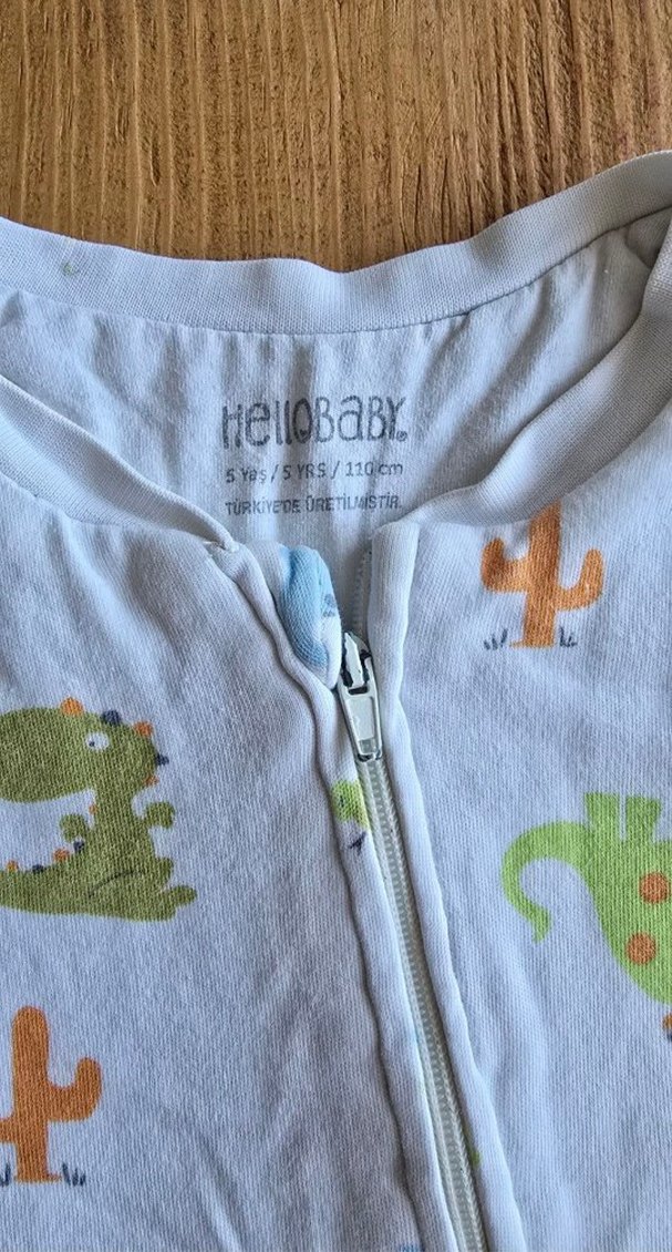 Renkli Baskılı Bebek Tulumu Fermuarlı - Görsel 2