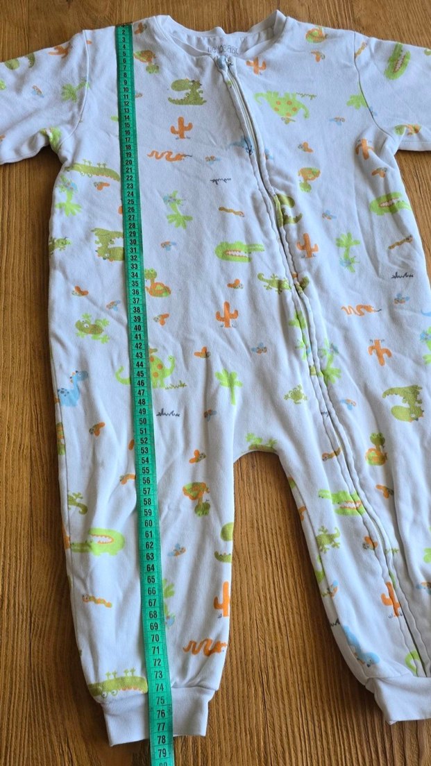 Renkli Baskılı Bebek Tulumu Fermuarlı - Görsel 5