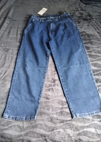 Mavi kot erkek Salaş Midi Kot Pantolon