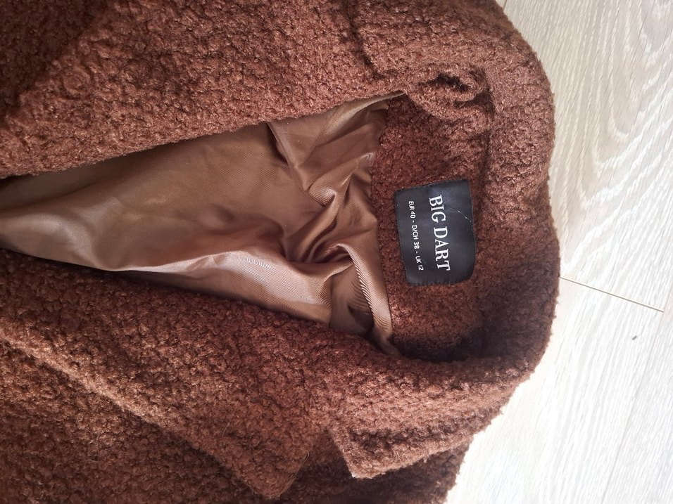 Kahverengi Midi Uzunlukta Kadın Kaban - Görsel 2