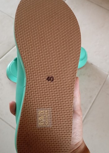 40 Beden Turkuaz Kadın Terlik