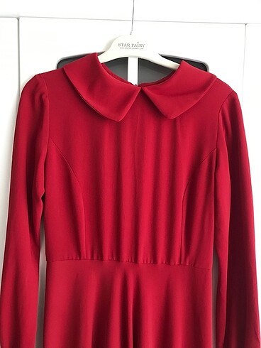 bebe yaka uzun elbise - Görsel 2