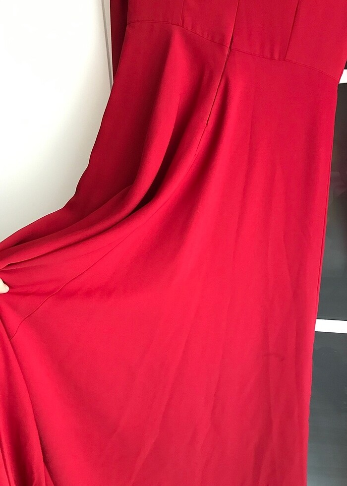 bebe yaka uzun elbise - Görsel 4