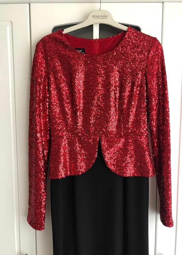 Payetli abiye elbise - Görsel 2