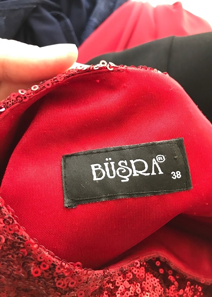 Payetli abiye elbise - Görsel 5