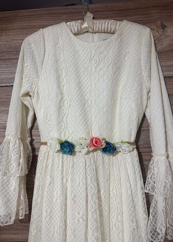 dantel nikah elbisesi tesettüre uygun - Görsel 2