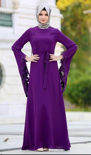 Tesettür abiye elbise - Görsel 2