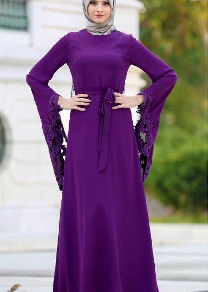 Tesettür abiye elbise - Görsel 2