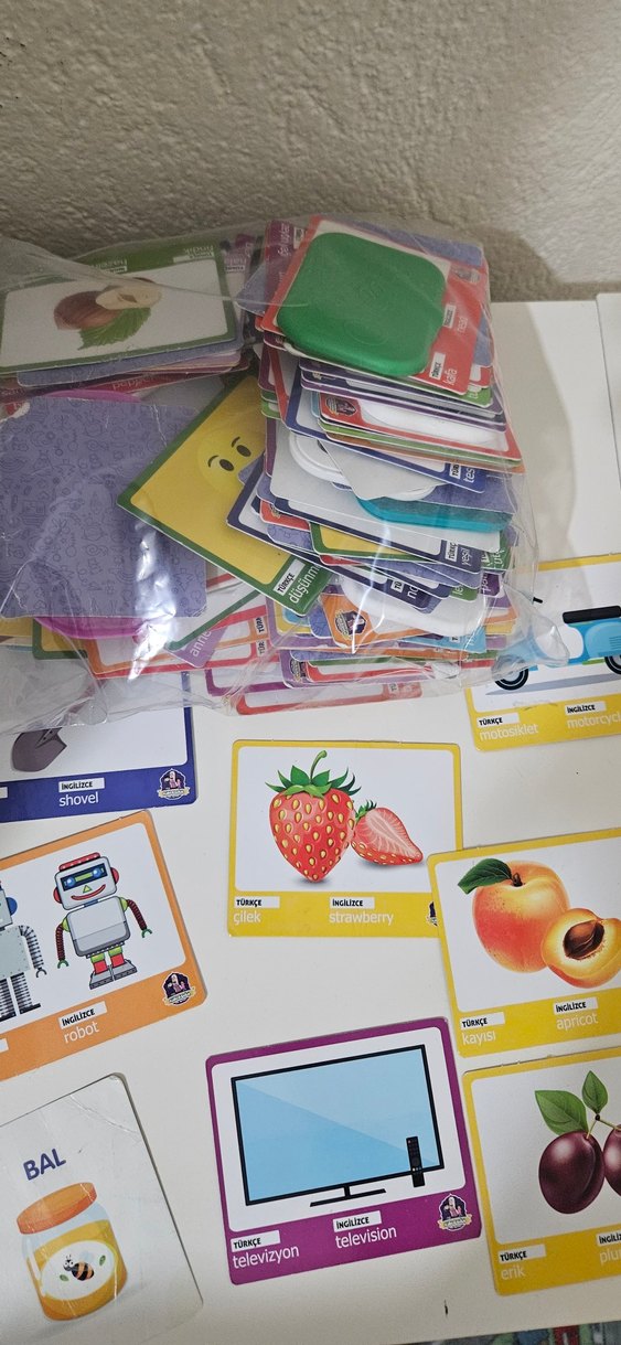 Çok Renkli Eğitici Kartlar - Görsel 2