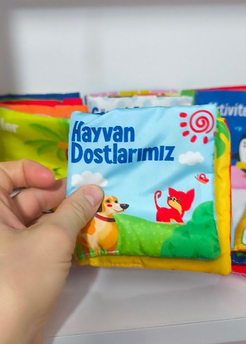 6 adet bez kitap, yıkanabilir - Görsel 3