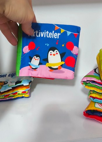 6 adet bez kitap, yıkanabilir - Görsel 7