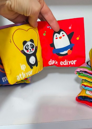 6 adet bez kitap, yıkanabilir - Görsel 8