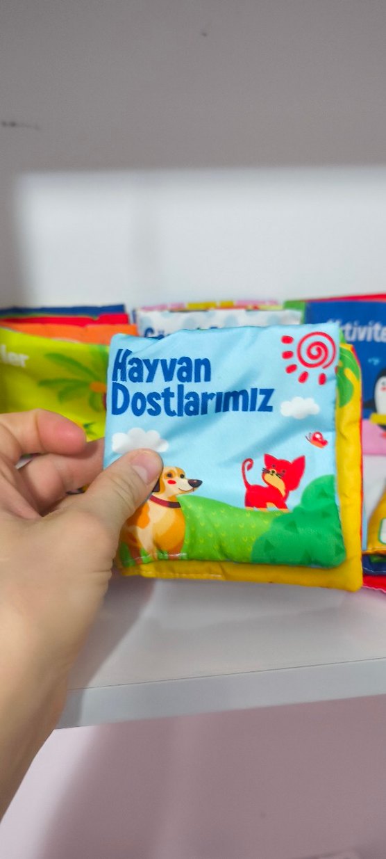 6 adet bez kitap, yıkanabilir - Görsel 3