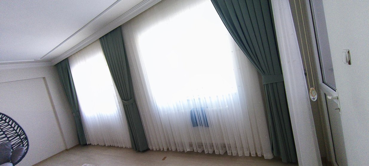 3 adet fon perde - Görsel 3