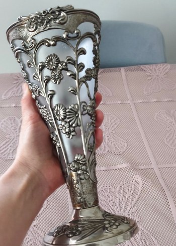 gümüş antika vazo - Görsel 4