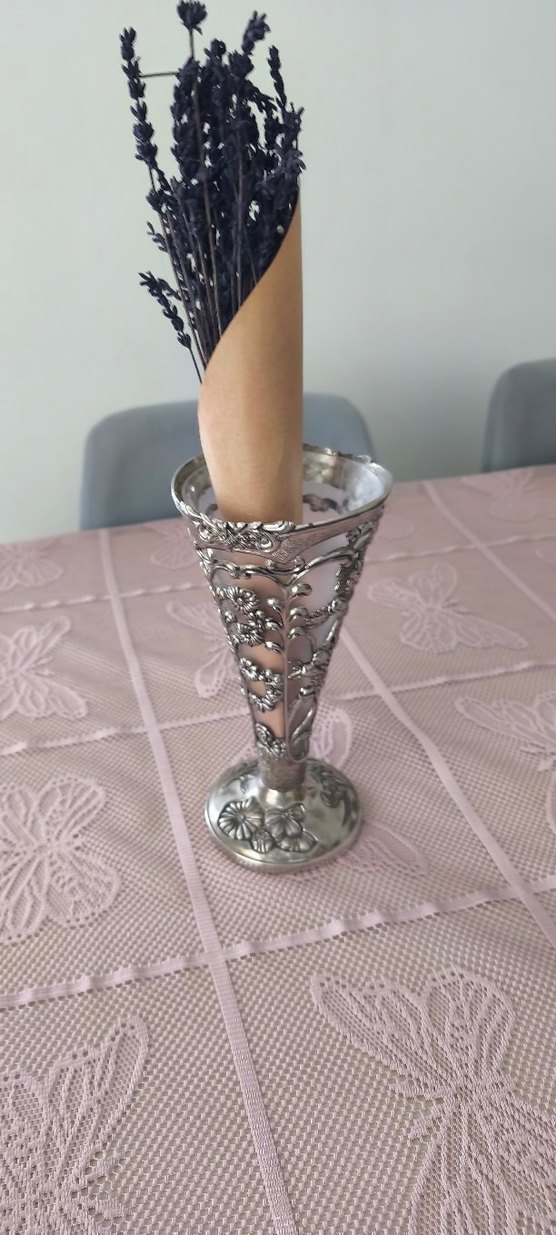 gümüş antika vazo - Görsel 2