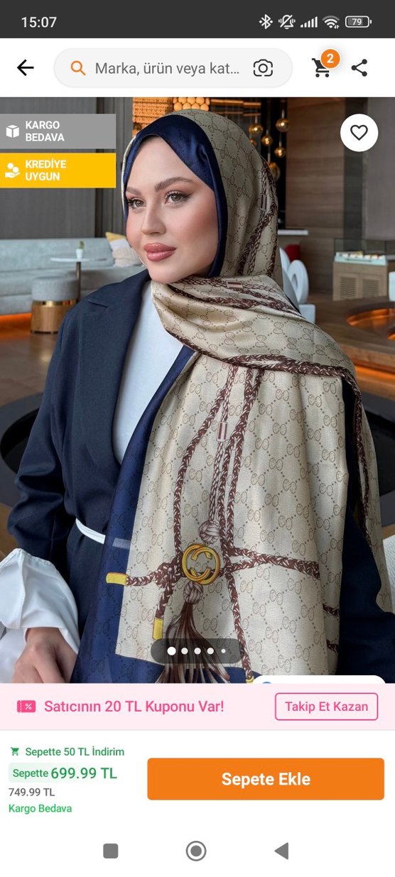 Kadın  Şal - Görsel 2