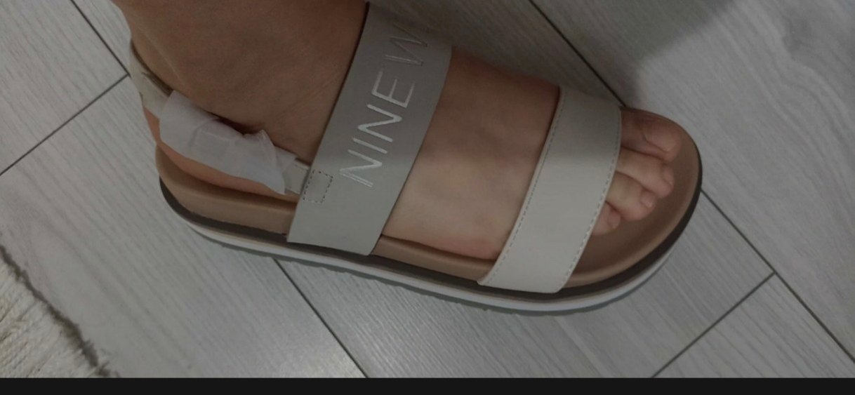 Nine West Beyaz Kadın Kalın Taban Sandalet - Görsel 3