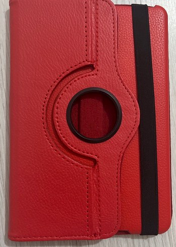 Kırmızı Tablet Kılıfı Elastik Bantlı
