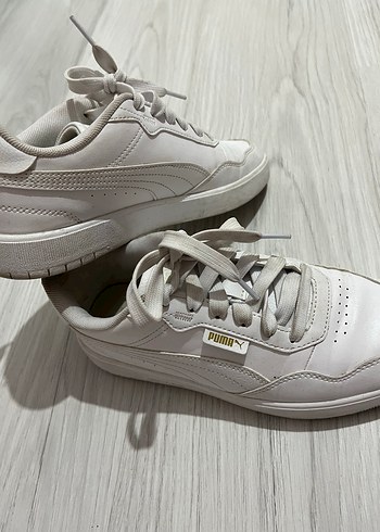 Beyaz Puma Bağcıklı Spor Ayakkabı - Görsel 2