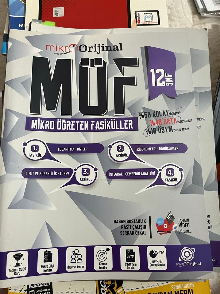 Mikroorijinal Fasiküller 12. Sınıf matematik - Görsel 2