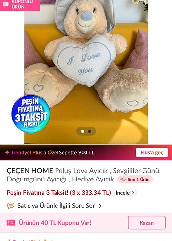 Peluş Sevgililer Günü Ayıcığı - Görsel 2