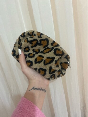 Diğer Makyaj çantası leopar desenli