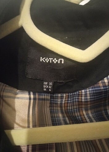 xs Beden Koton Trençkot