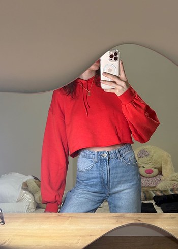 s Beden kırmızı Renk H&M Sweatshirt