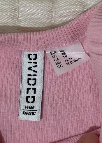 H&M Ribanlı Kolsuz Üst - Görsel 3