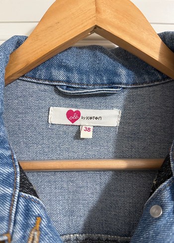 Koton Nakışlı Kot Ceket - Görsel 2